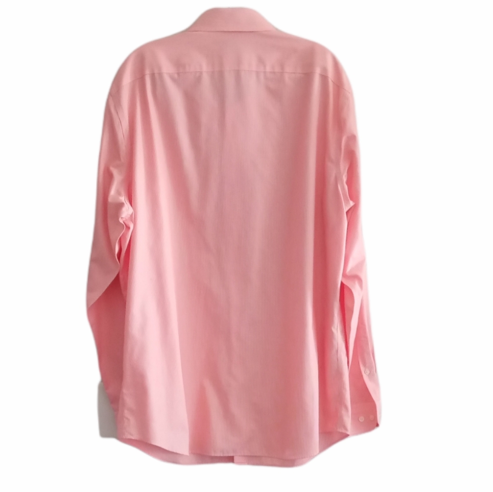 Banana Republic Men's Tailored Slim Fit Cotton Oxford Shirt XL Pink & White - Picture 2 of 7